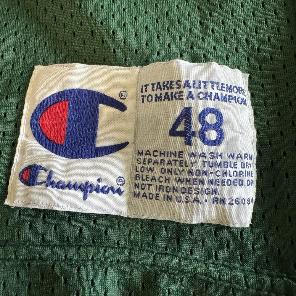 Green Bay Packers Brett Favre‎ Vintage 90s Champion Jersey Size 48 Made In USA - Picture 5 of 9